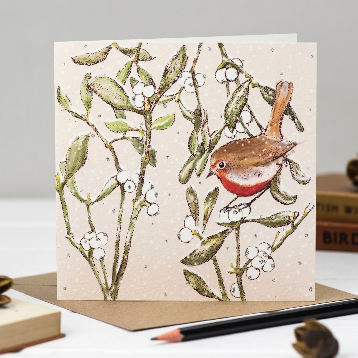 Hand Finished Robins And Partridges Hand Drawn Mixed Pack Of 10 Blank Christmas Cards