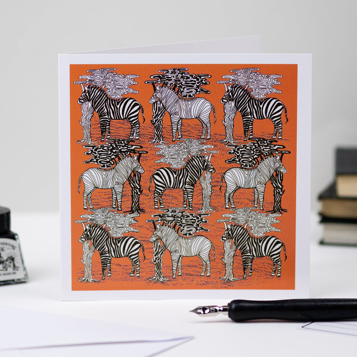 Mixed Pack Ten Animal Zentangle Art Blank Greeting Cards