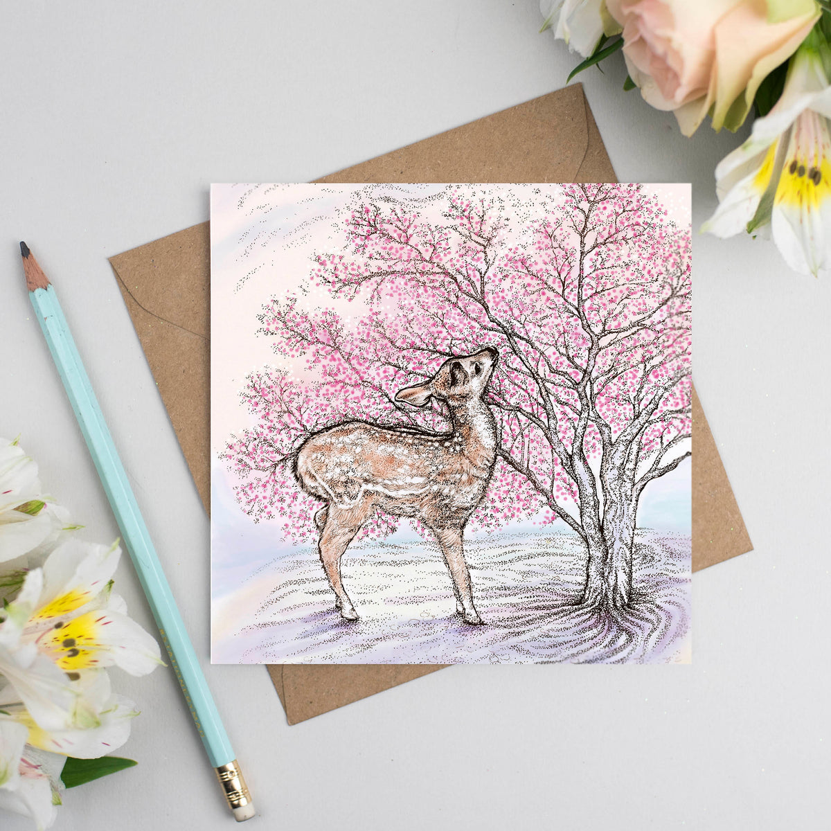 Hand Finished Japanese Mixed Pack Of Ten Blank Greeting Cards