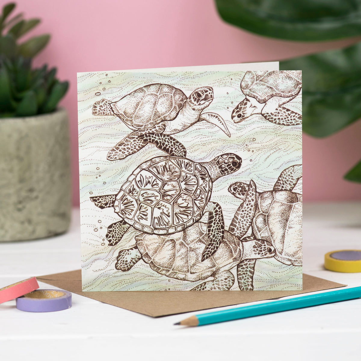 Hand Finished Japanese Mixed Pack Of Ten Blank Greeting Cards