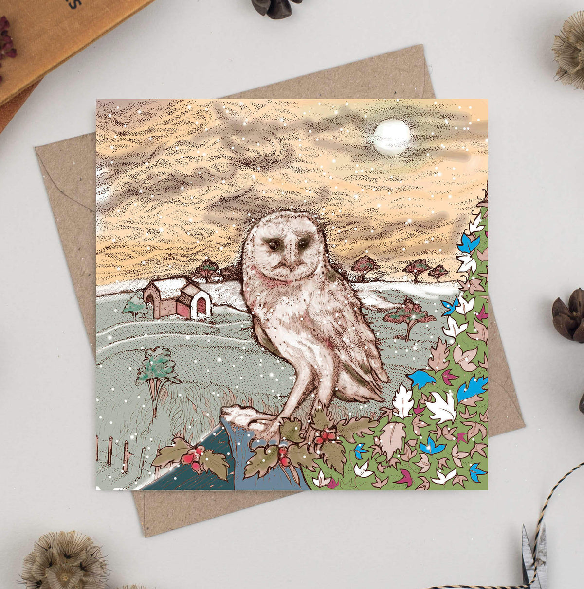 Outside The Barn Greeting Card - Fay's Studio