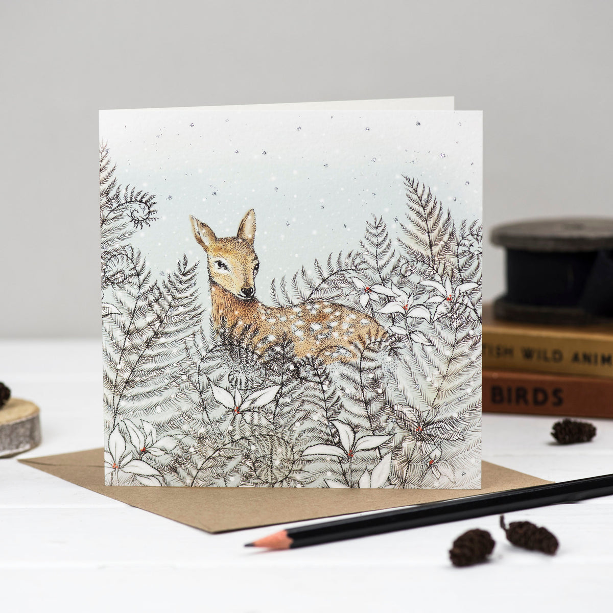 Hand Finished In The Wild Hand Drawn Mixed Pack Of 10 Blank Christmas Cards