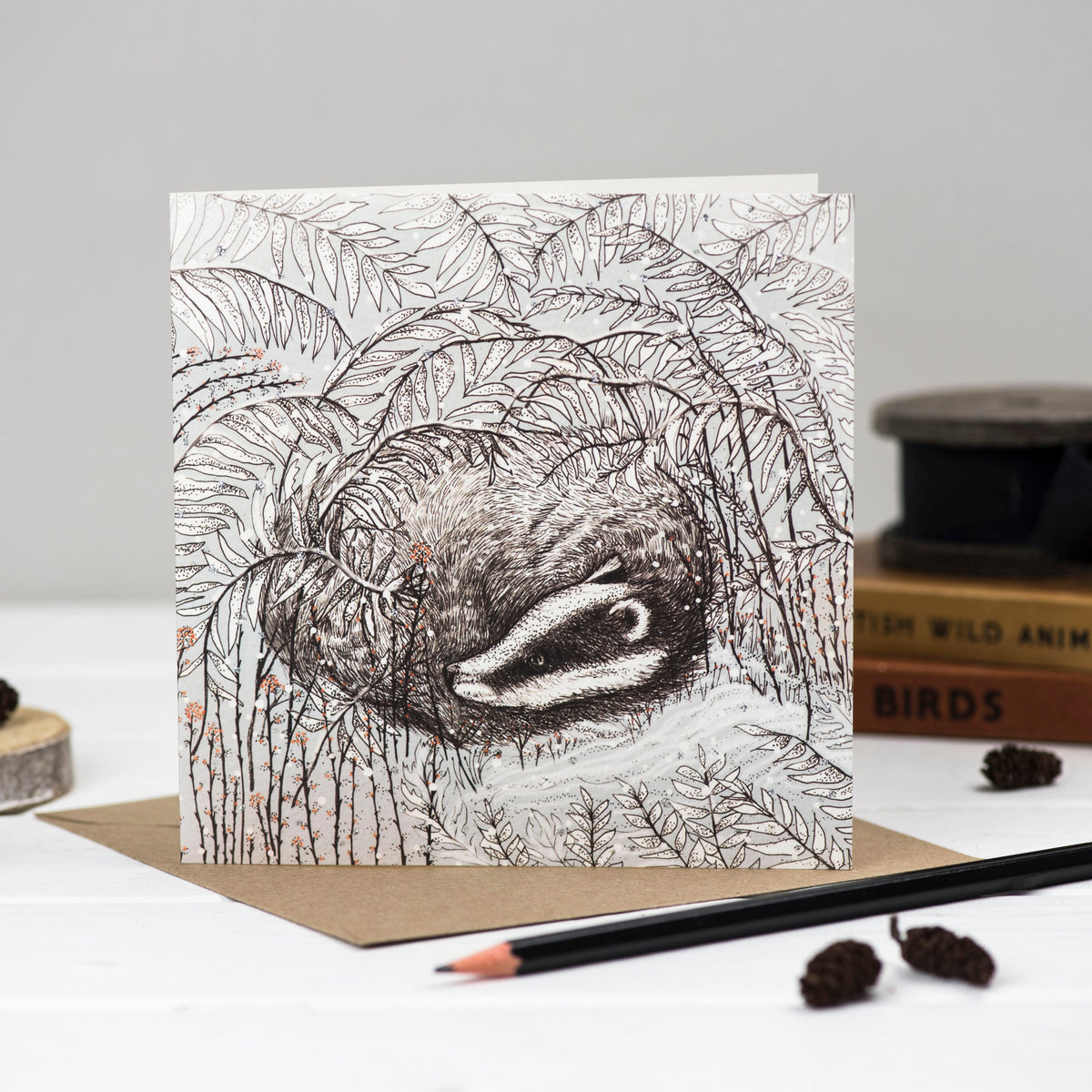 Hand Finished In The Wild Hand Drawn Mixed Pack Of 10 Blank Christmas Cards