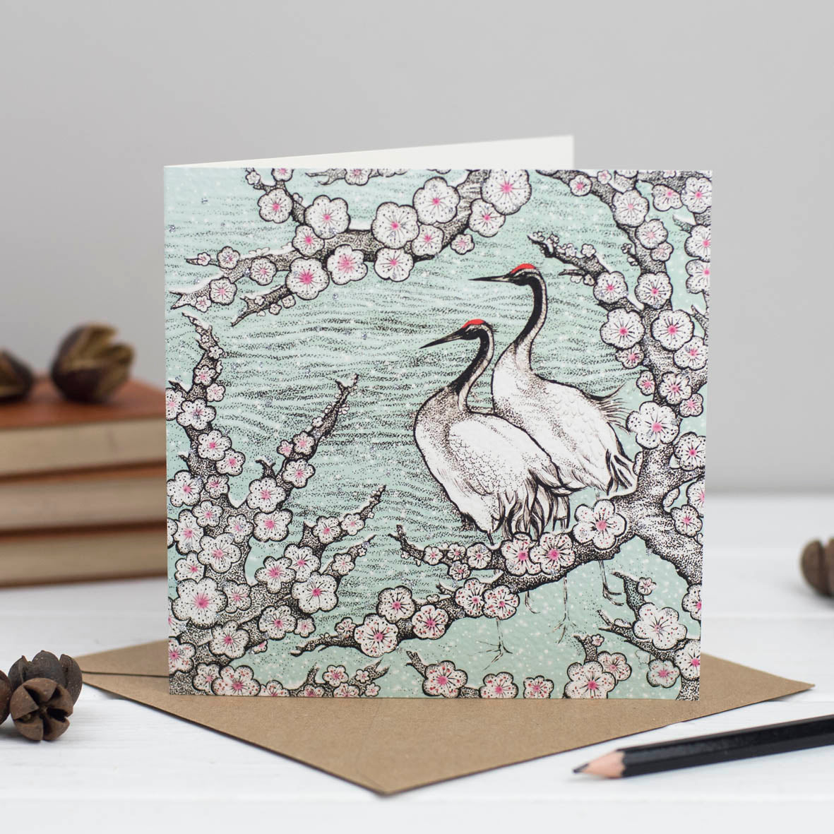 Hand Finished Christmas Couples Hand Drawn Mixed Pack Of 10 Blank Cards