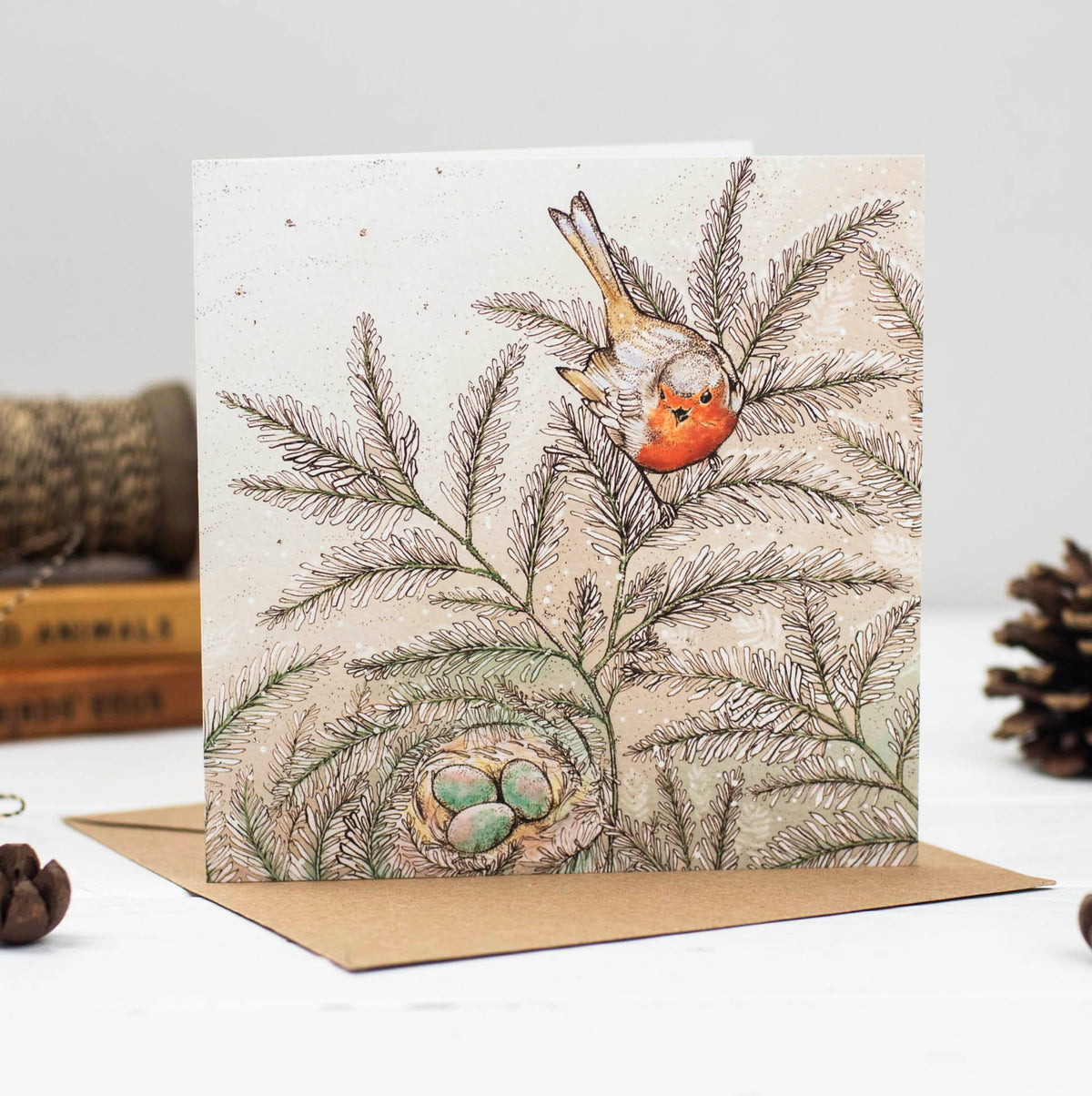 Hand Finished Jolly Robins Hand Drawn Mixed Pack Of 10 Blank Christmas Cards