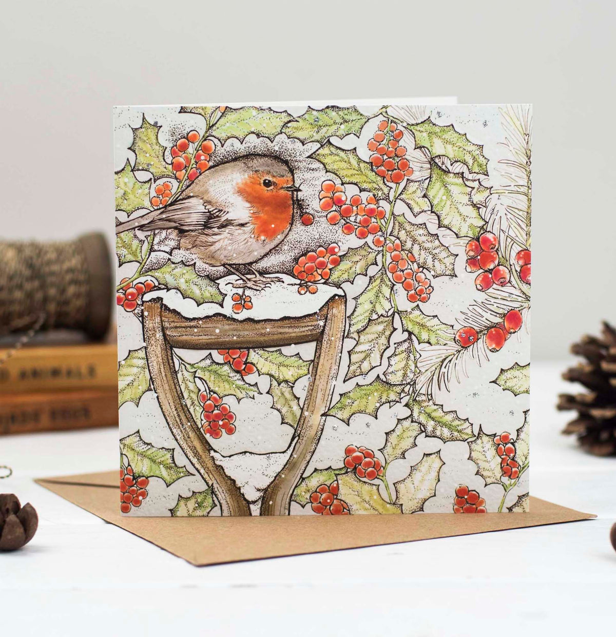 Hand Finished Jolly Robins Hand Drawn Mixed Pack Of 10 Blank Christmas Cards