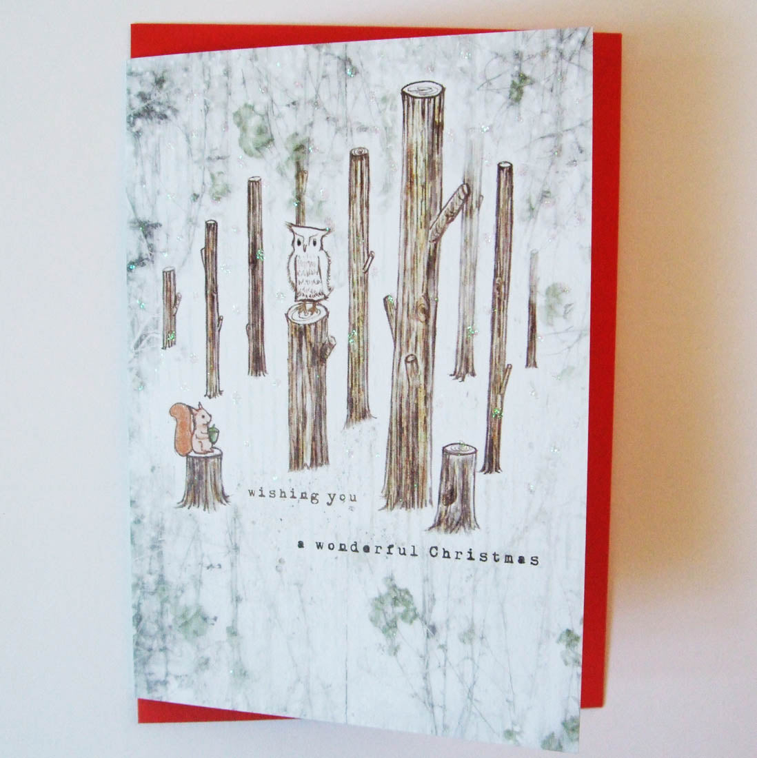 Hand Finished Wildwood Mixed Pack Of Eight Blank Christmas Cards
