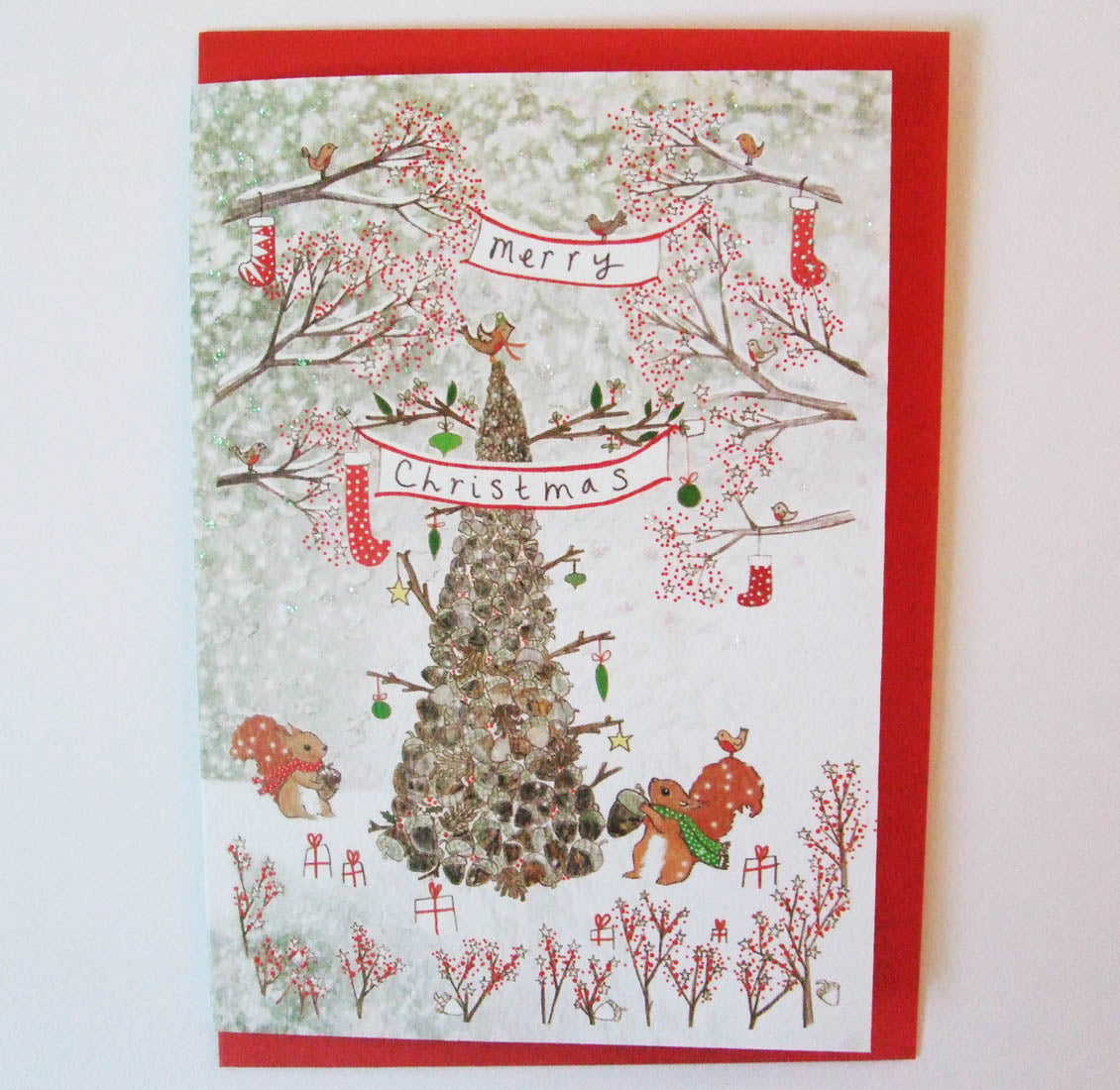 Hand Finished Wildwood Mixed Pack Of Eight Blank Christmas Cards