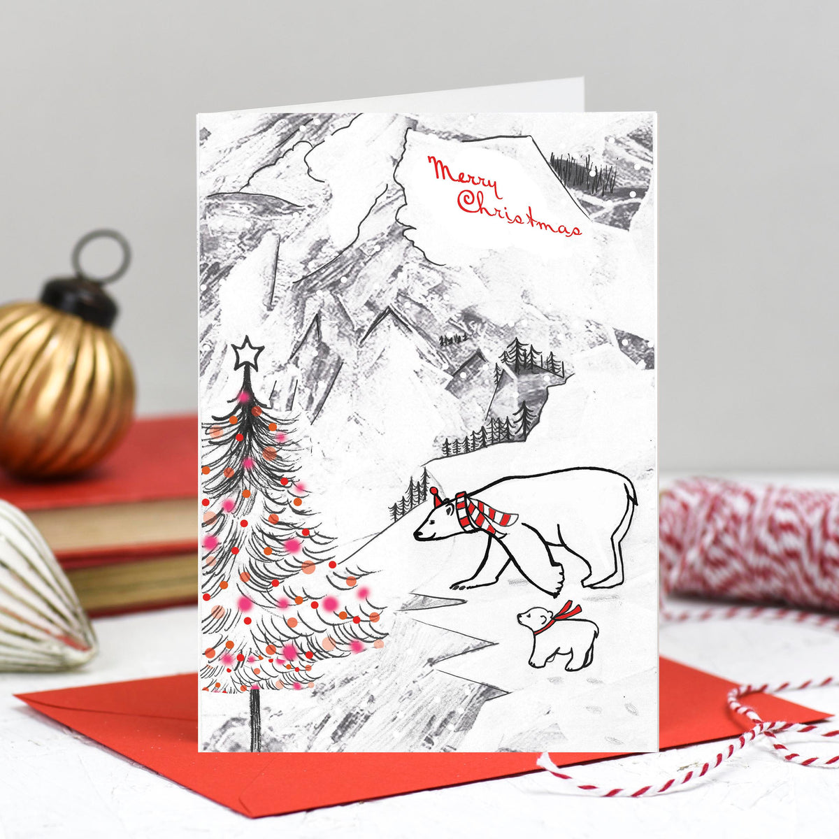 Snowy Wildwood Hand Finished Mixed Pack Of Eight Blank Christmas Cards