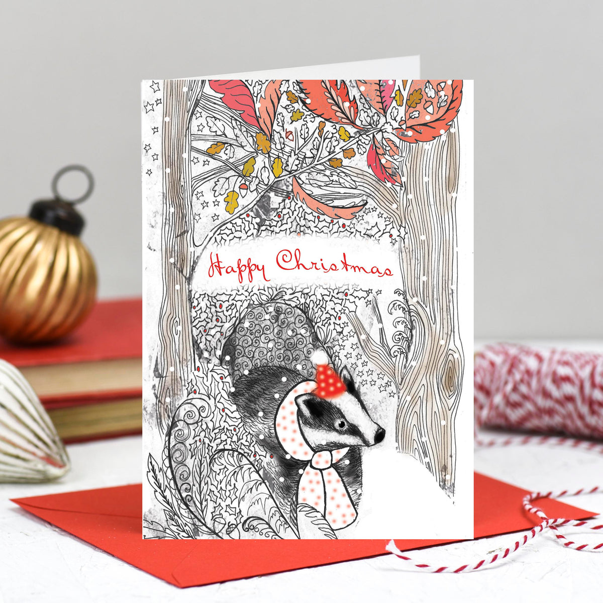 Snowy Wildwood Hand Finished Mixed Pack Of Eight Blank Christmas Cards