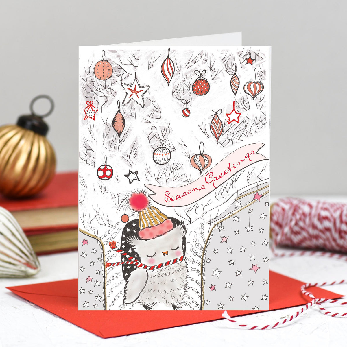 Snowy Wildwood Hand Finished Mixed Pack Of Eight Blank Christmas Cards